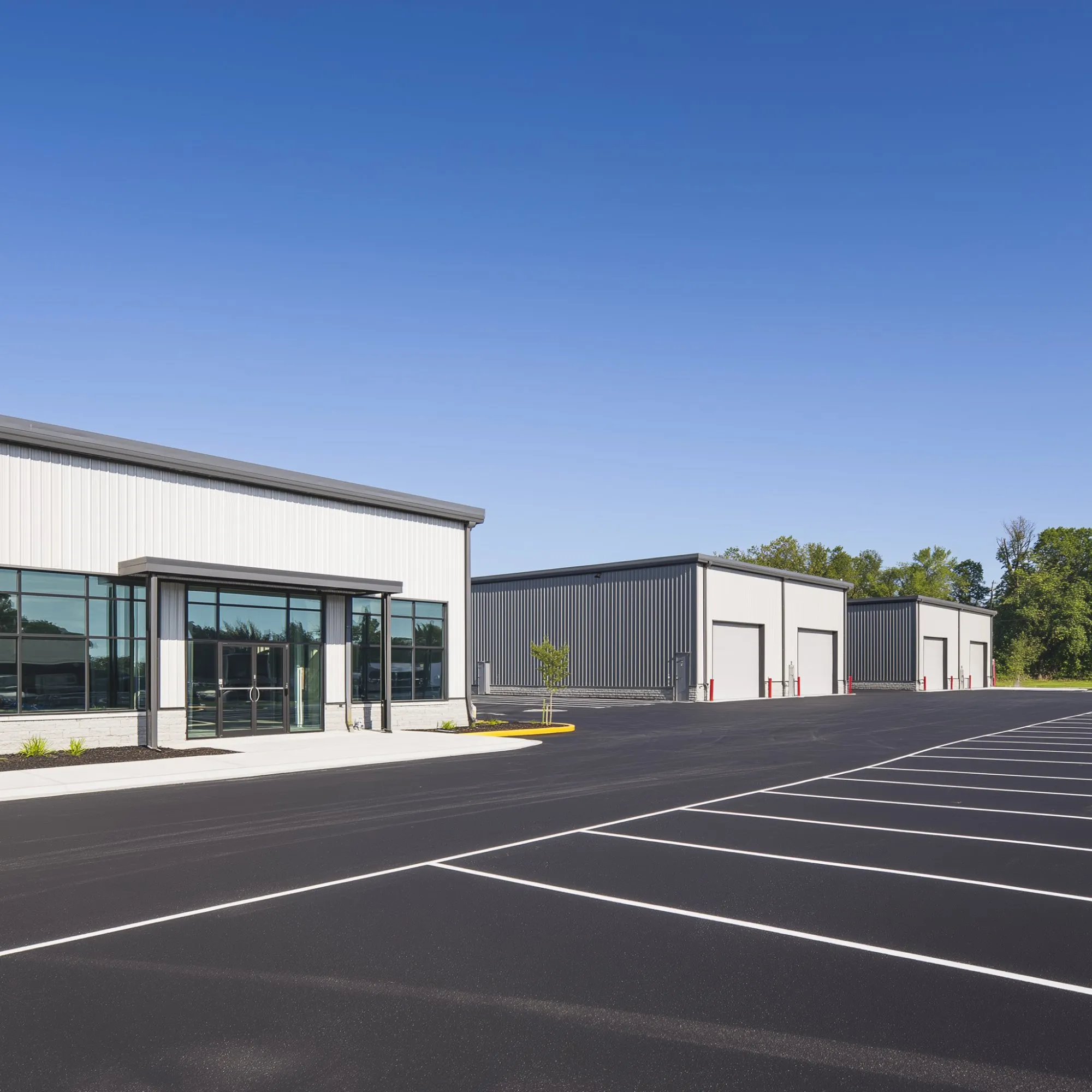 Flex industrial park construction by BCG in North Georgia