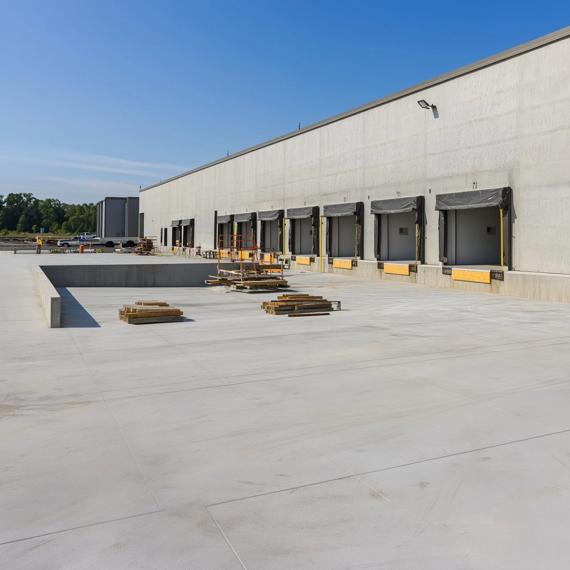 Warehouse tenant improvement and dock expansion by BCG in Forsyth County, GA